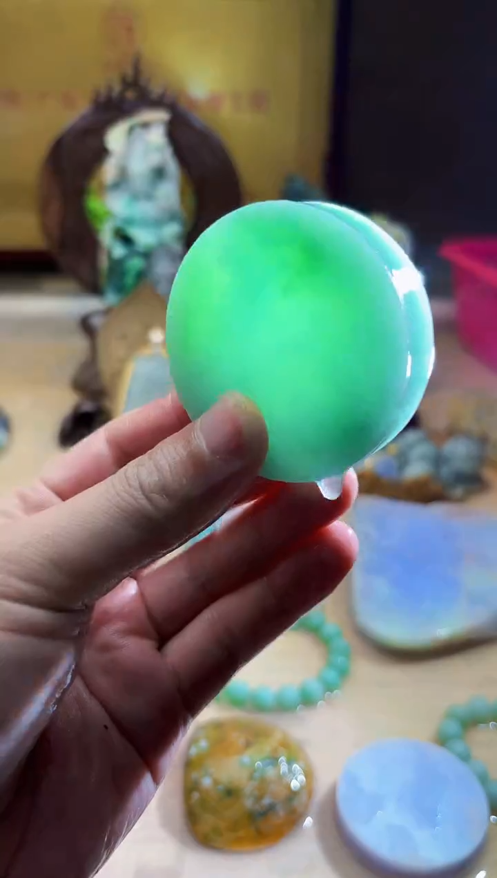 翡翠挂件未镶嵌A货张麦3749