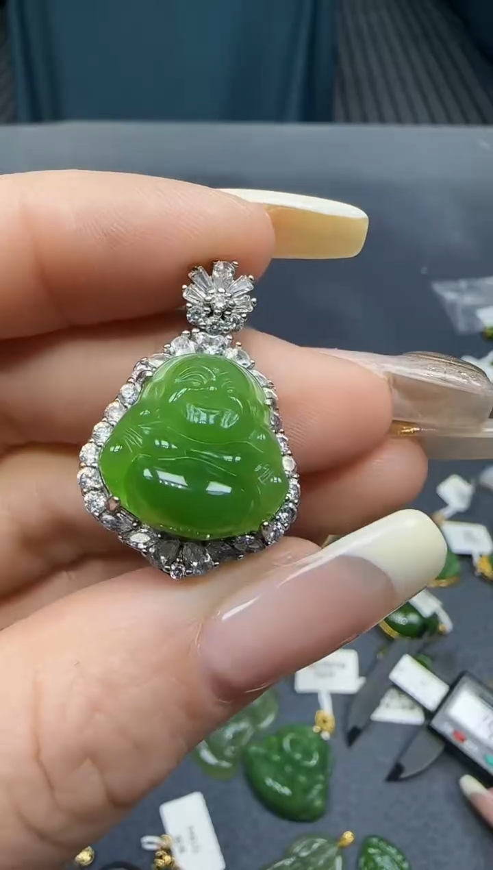 【闪购商品】和田玉挂件银S925镶嵌1