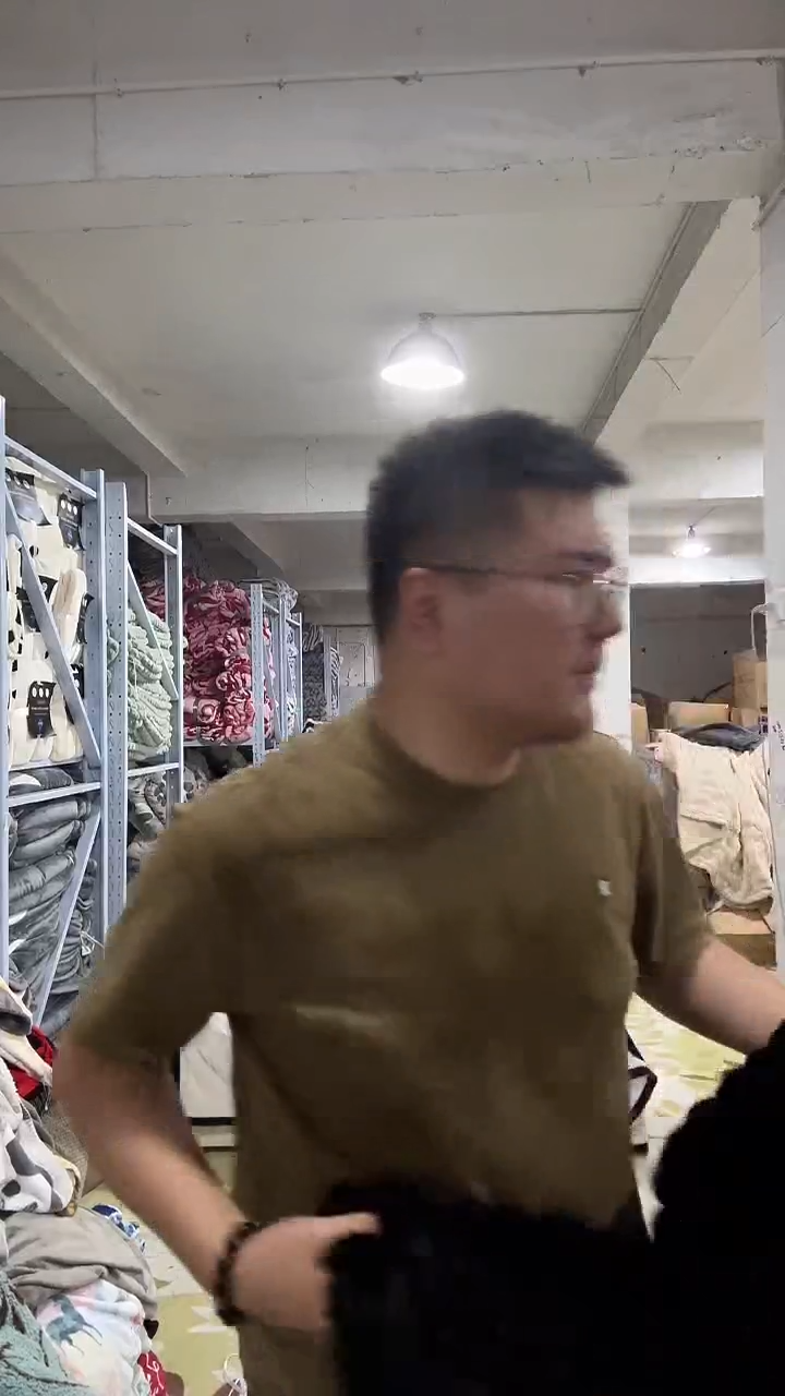 棉【兔毛枕套绿色】外贸原单毛毯拍完现场打开看
