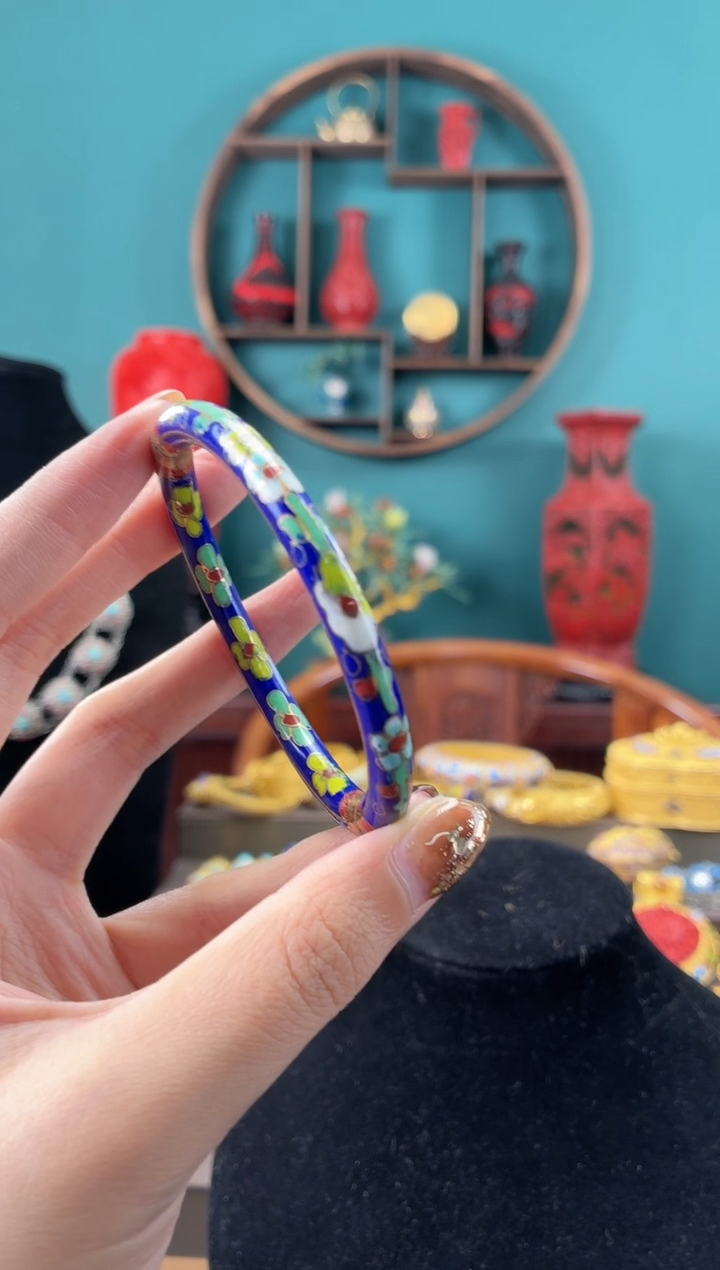 非遗手工景泰蓝开口镯子58-61