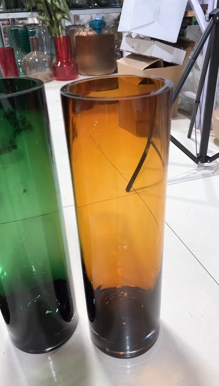 【闪购商品】无铅玻璃琥珀色直筒