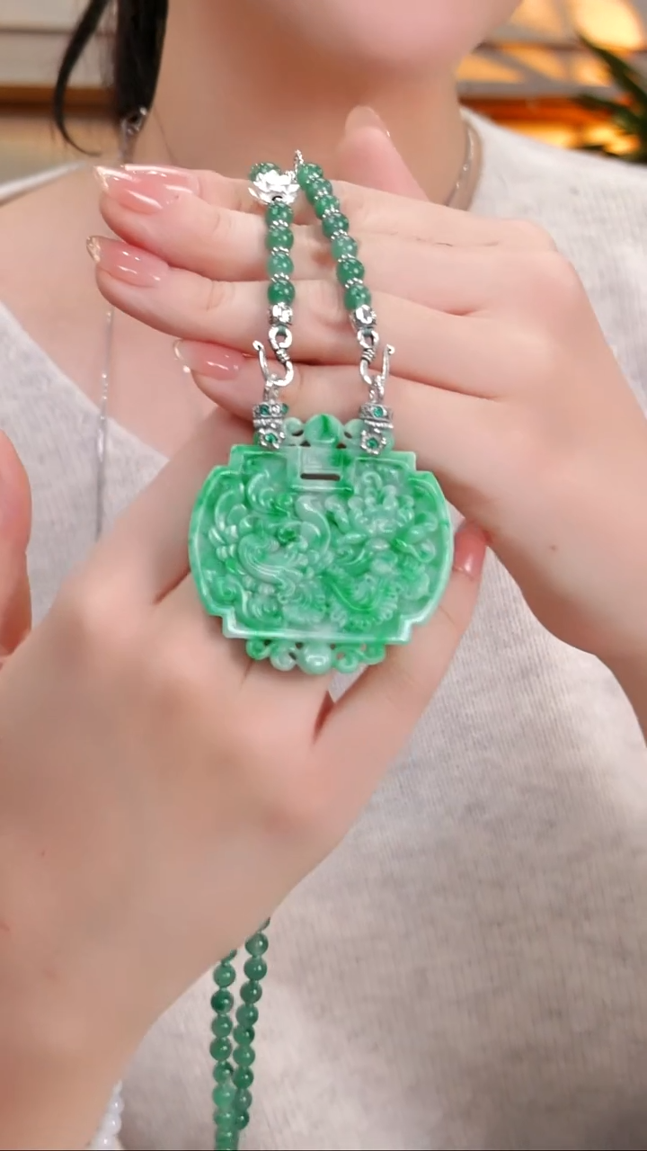 颈饰未镶嵌翡翠国风