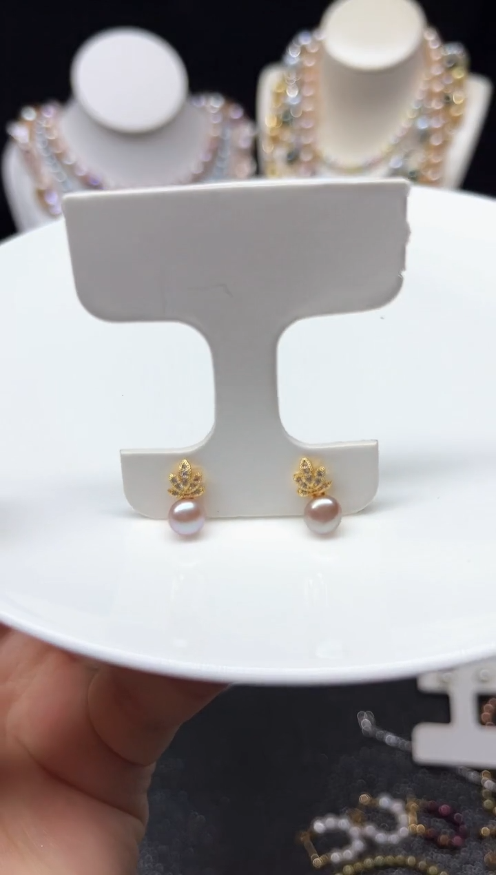 【闪购商品】淡水珍珠耳饰未镶嵌多人