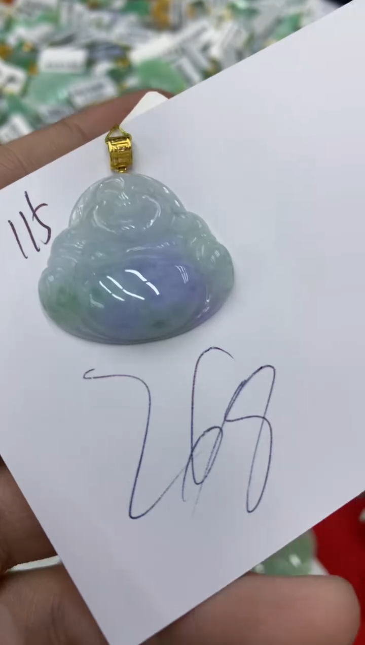 翡翠18K金镶嵌颈饰号链接1111111