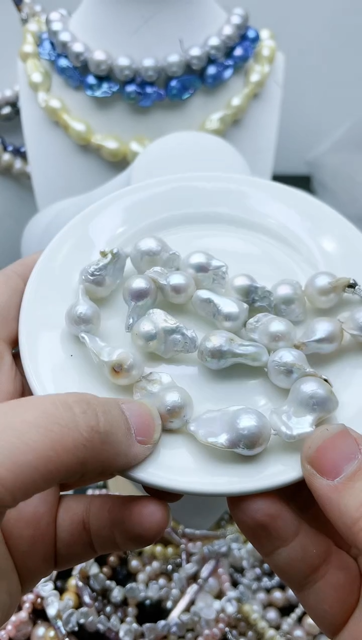 【闪购商品】淡水珍珠颈饰钛钢1