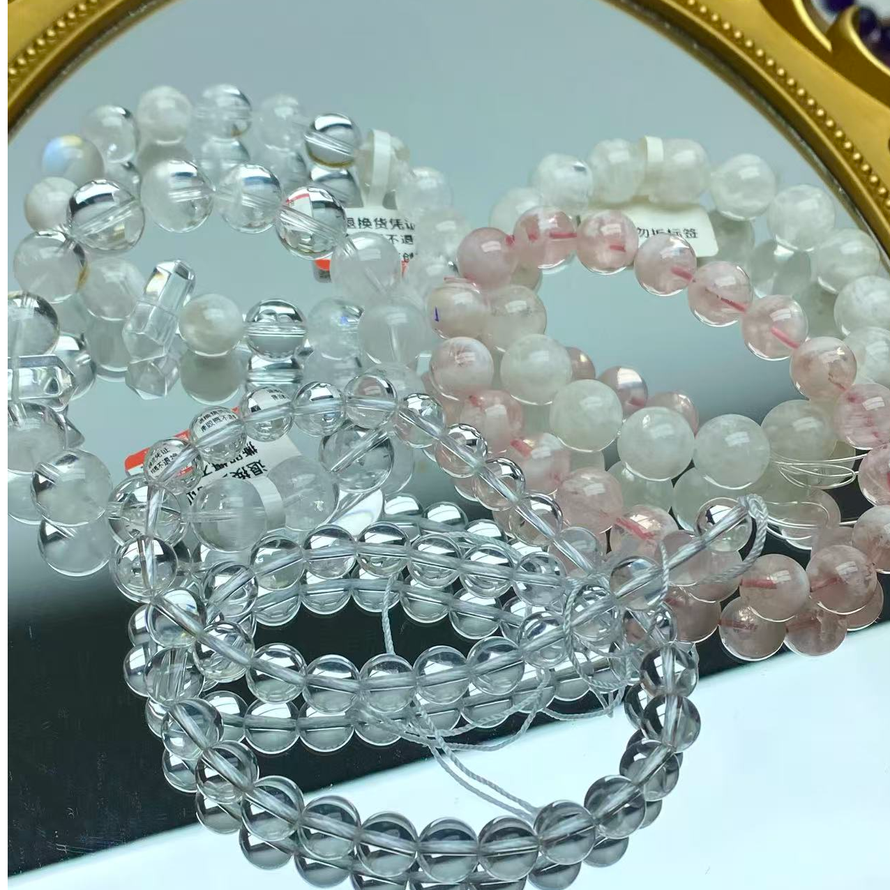 白水晶白雪花幽灵 粉雪花四季幽灵绿幽灵多样性发一 不过款发单珠