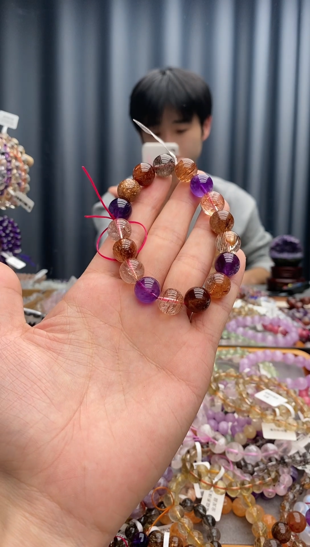 【闪购商品】水晶手链未镶嵌超七