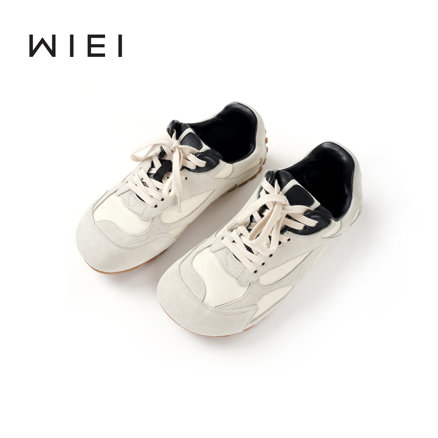 《WI EI》大头鞋*高丝光小牛反绒复古丑萌大头德训鞋 W25211102