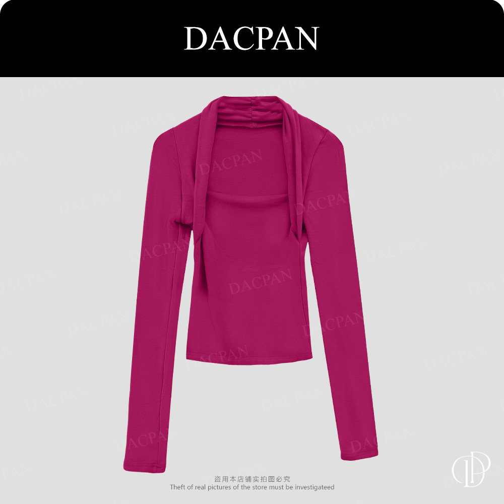 DACPAN-“万人迷”法式锁骨方领上衣  2025/盼·PP 8652