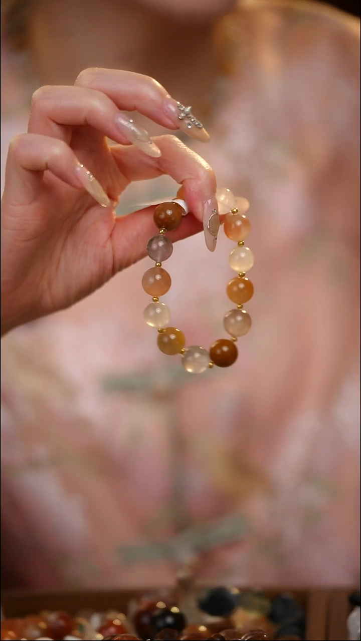 合金手串水晶兔毛