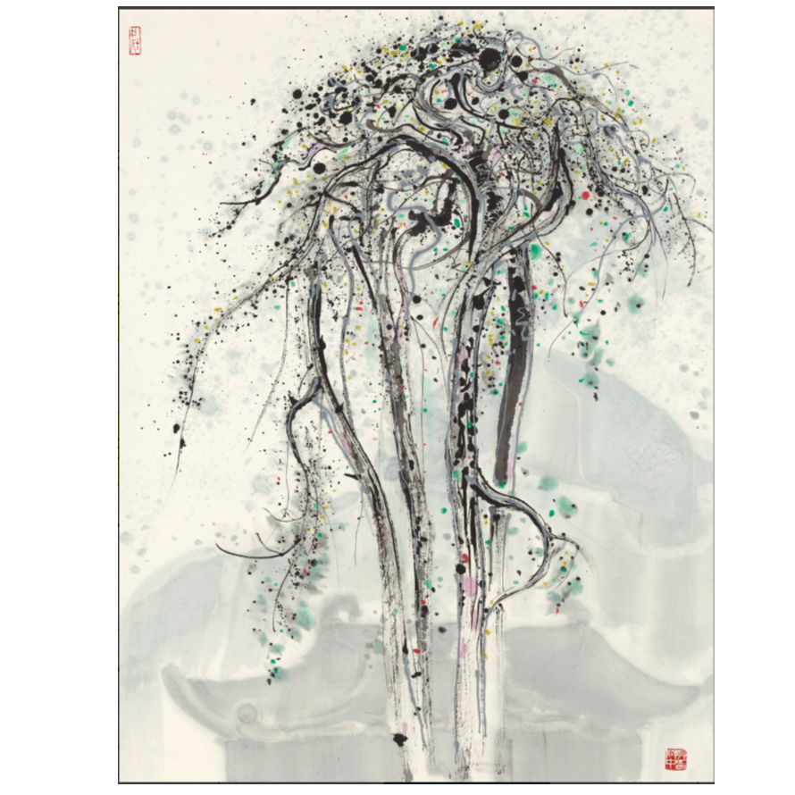 复刻版画吴冠中-晨钟-68*87-09