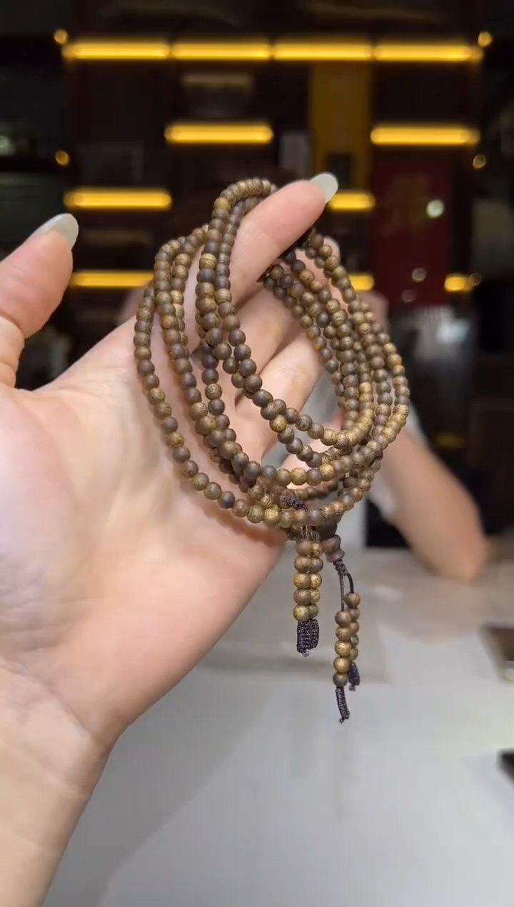 沉香沉香碎屑803号紫棋04圆珠多圈老料多样性发一6+