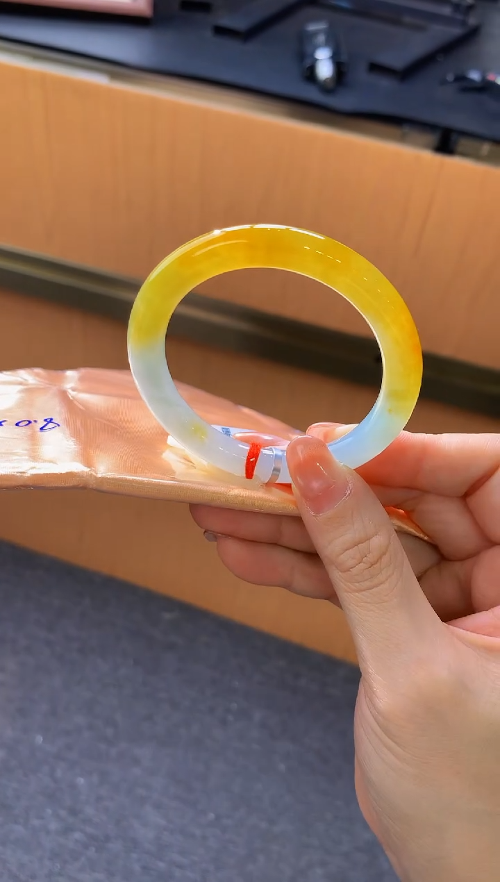 未镶嵌手镯翡翠-C48 圈口50.1 全款12万 定金2万