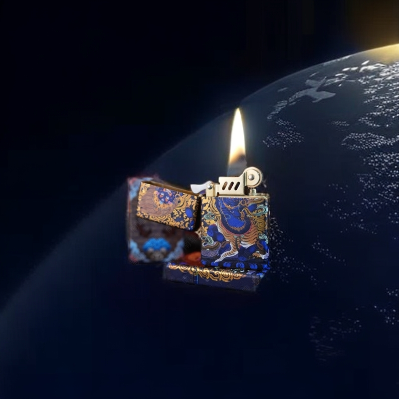 鎏金彩绘黑财神煤油火机（赠送官方礼盒，不赠送煤油）42