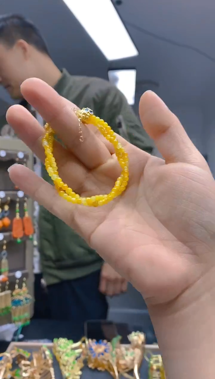 【闪购商品】翡翠耳饰合金219翡翠手链