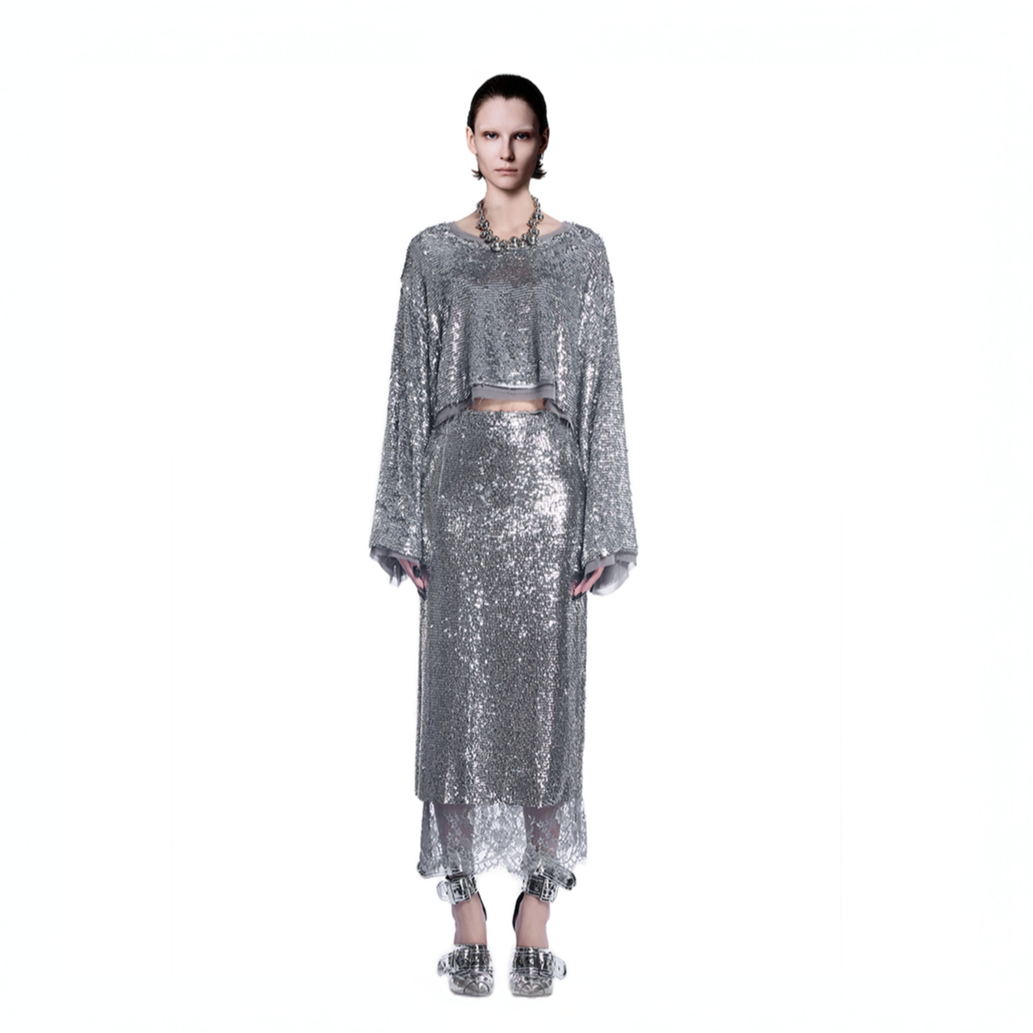 KUNSWEAR/琨丝薇尔 louise zhao 重工设计感长袖上衣 632004180