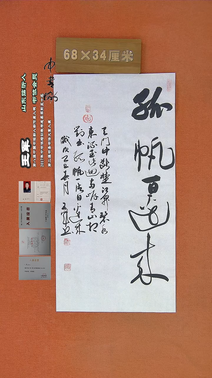 【闪购商品】书法906a王军书法作品