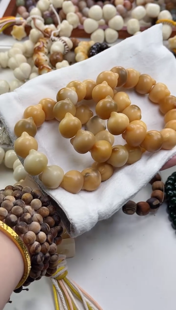 菩提根/象牙果手串z98干磨猫猫头20+瑕疵不补随机