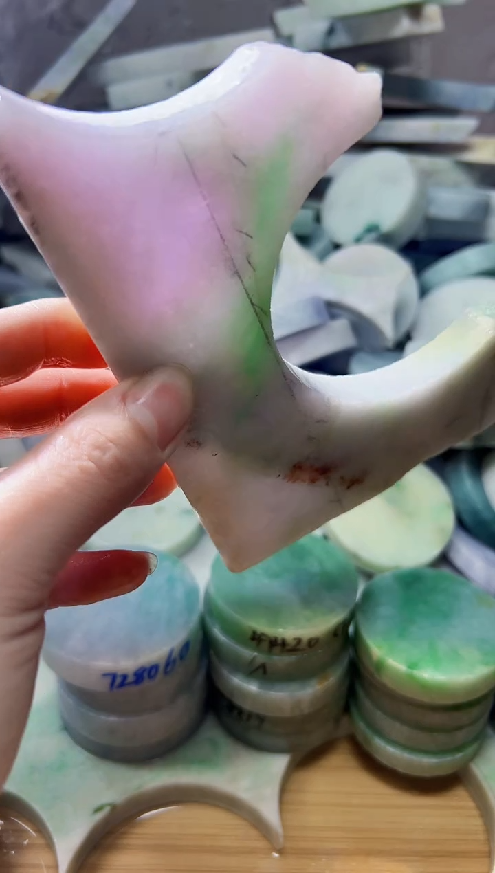 裸石翡翠天然翡翠A货石 南 329
