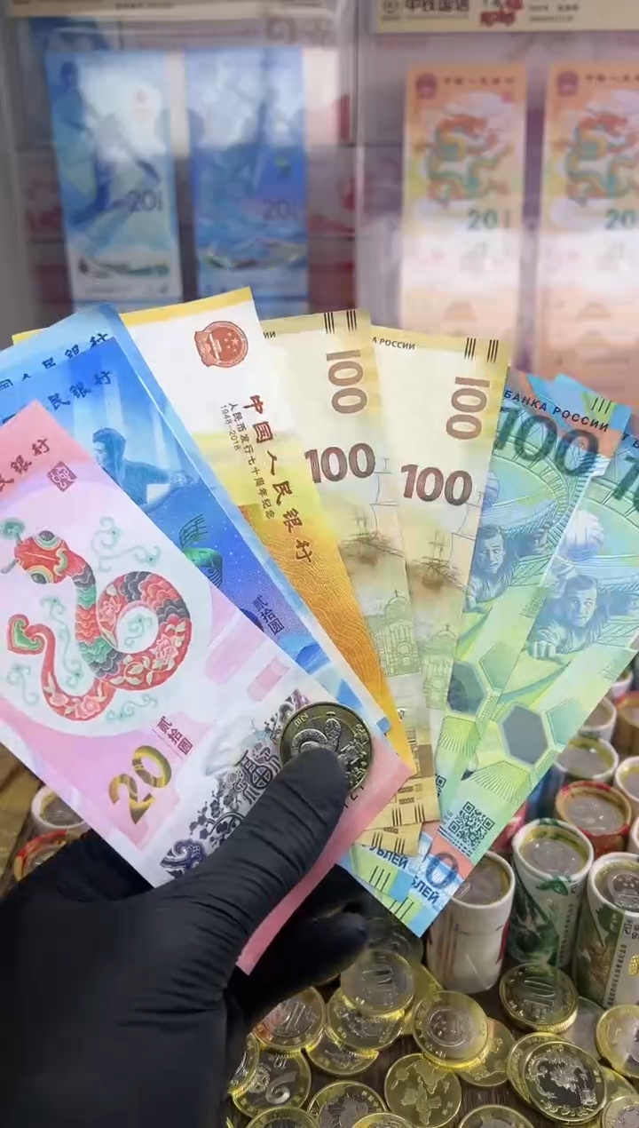 【闪购商品】塑料福蛇献瑞纪念八钞一币合集