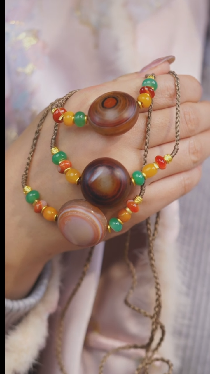 【闪购商品】玛瑙/玉髓项链未镶嵌多样性发一