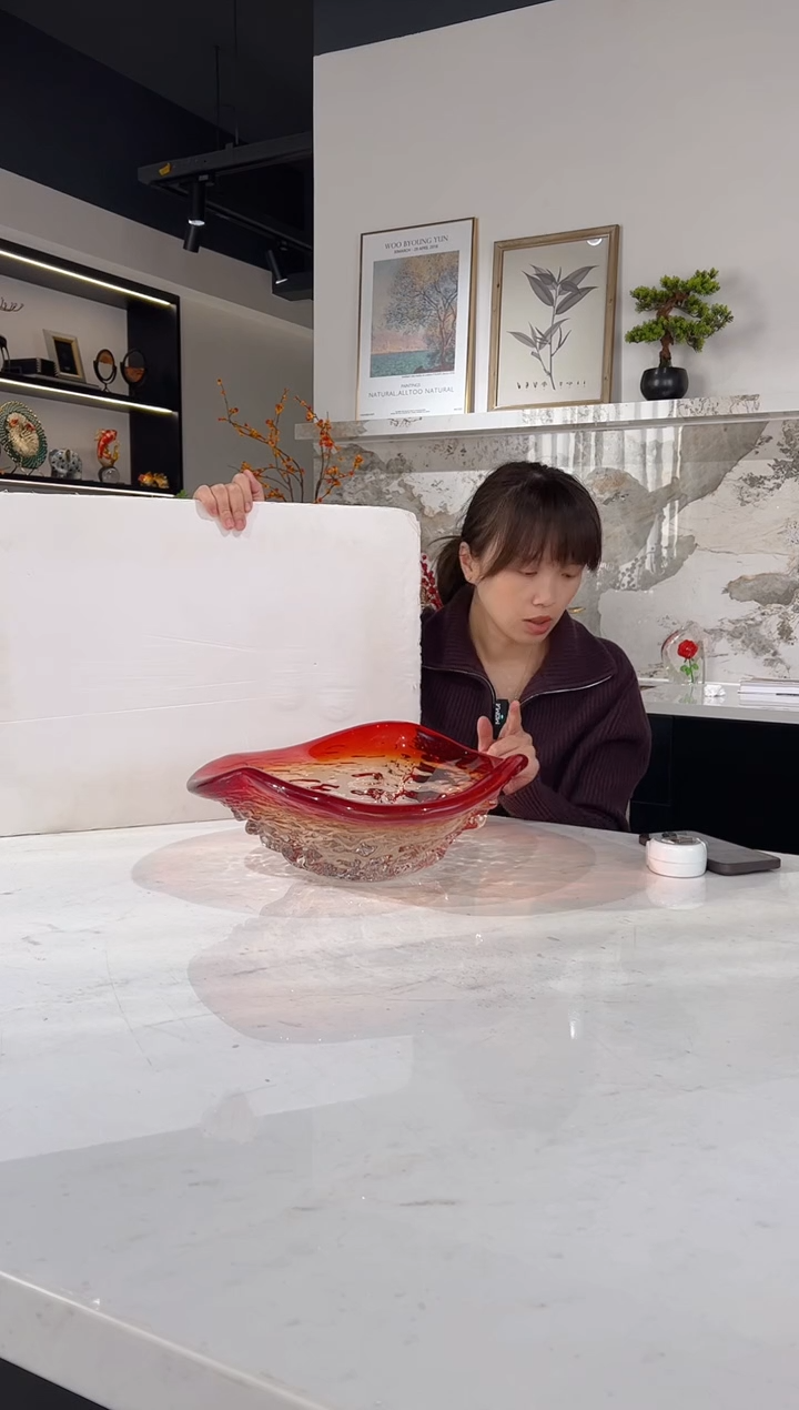 【闪购商品】琉璃金红果盘