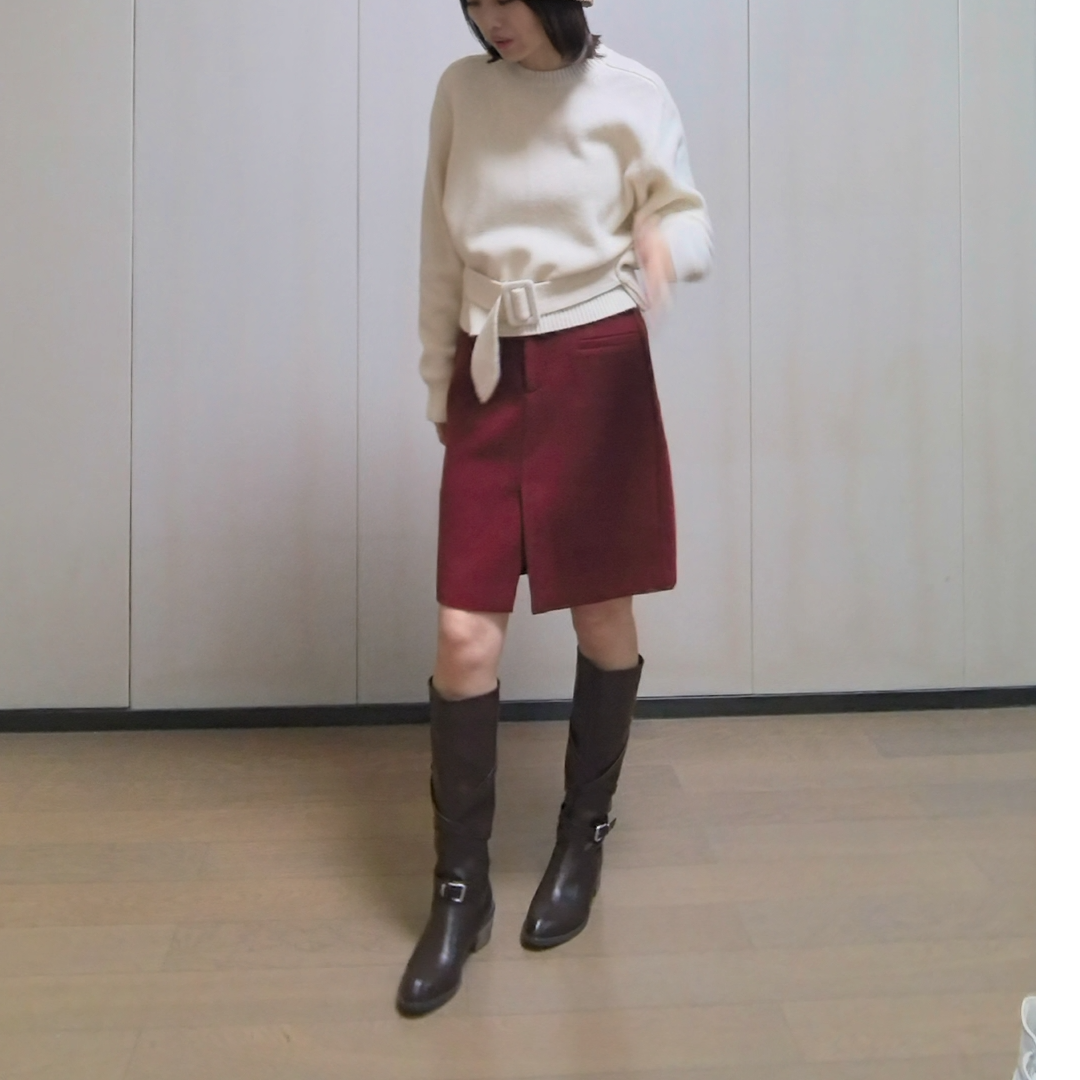 2025新款秋冬腰带花纱毛衣温柔风显白百搭气质款