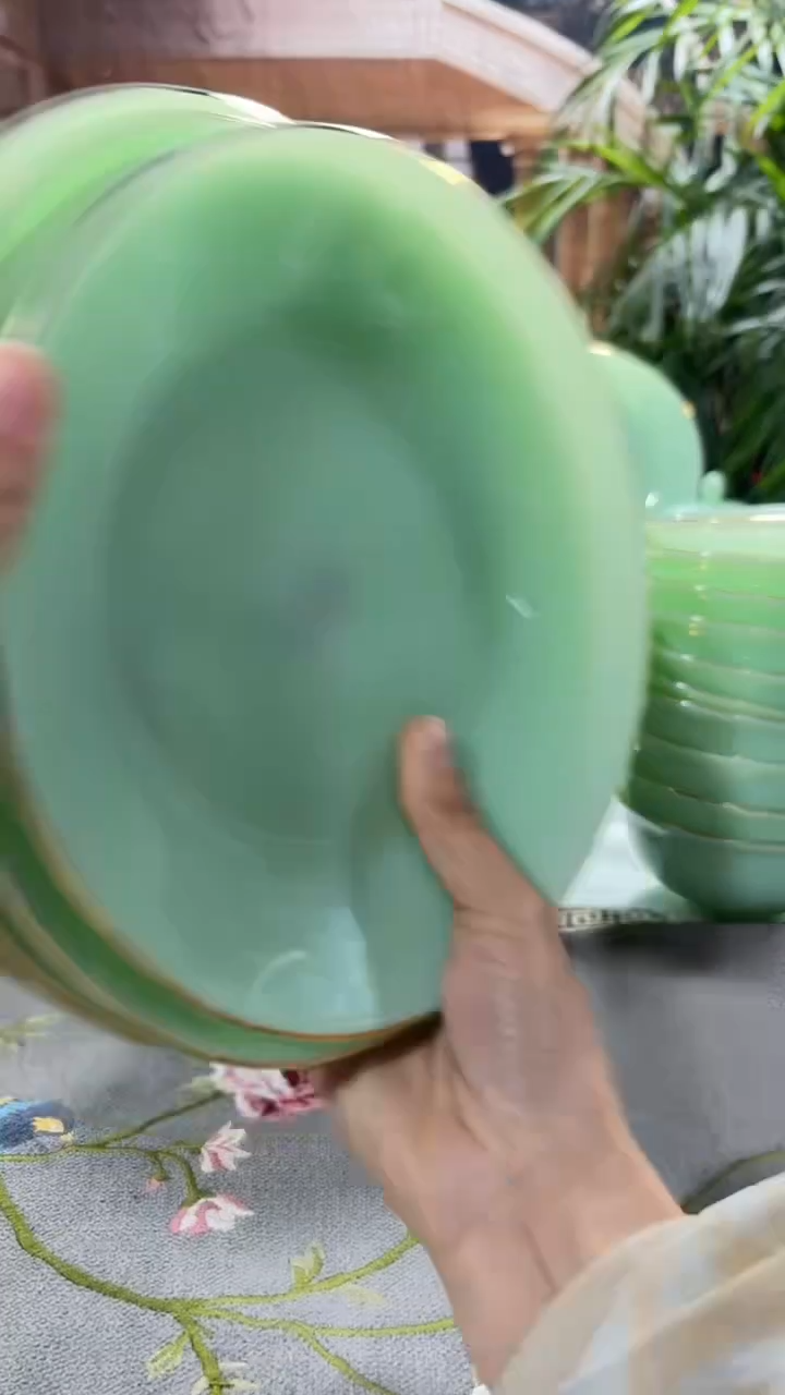 【闪购商品】...8英寸深盘4个  玉瓷【贝美】