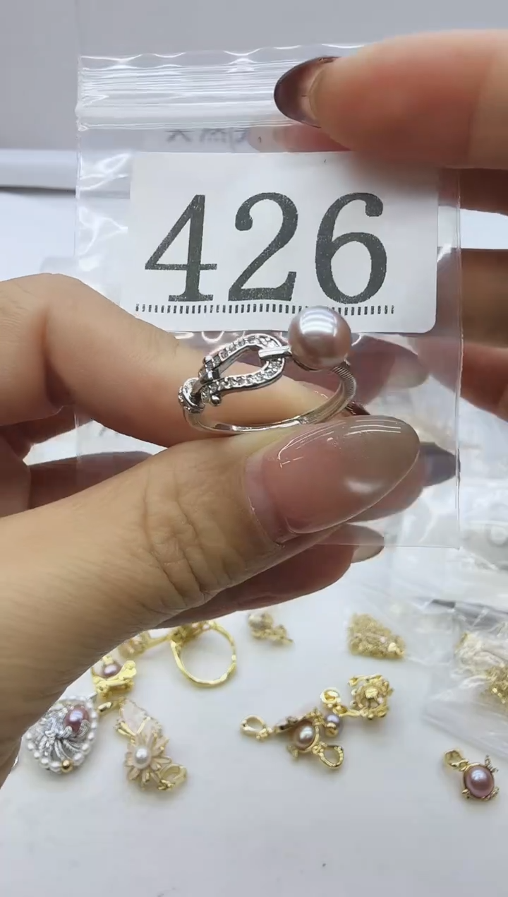 合金珠宝奇石淡水珍珠426