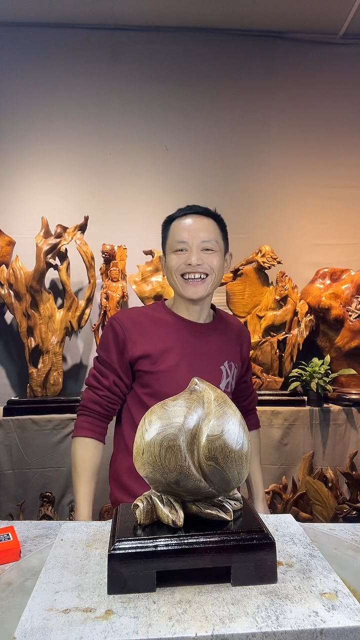 金丝楠用****成小叶桢楠随行摆件18