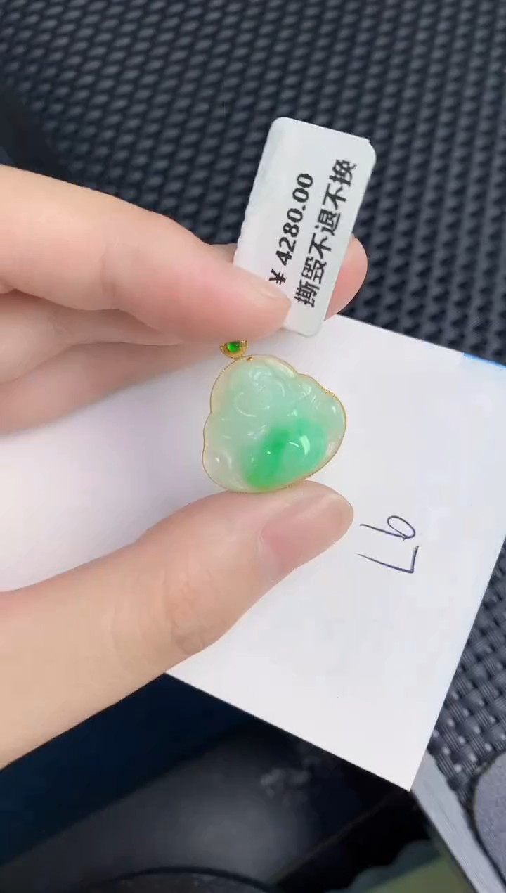【闪购商品】翡翠颈饰18K金镶嵌000000000