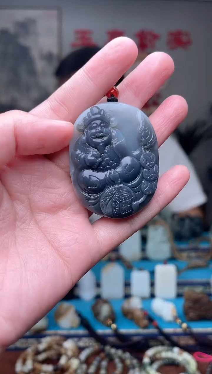 和田玉未镶嵌挂件1