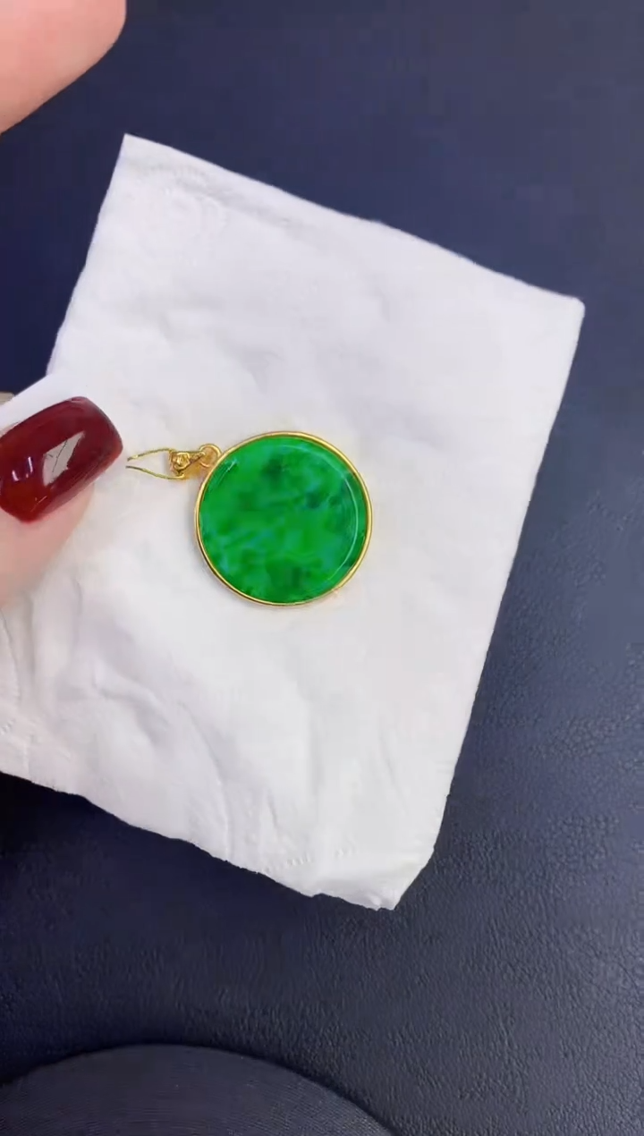 颈饰未镶嵌翡翠缅甸天然翡翠a货