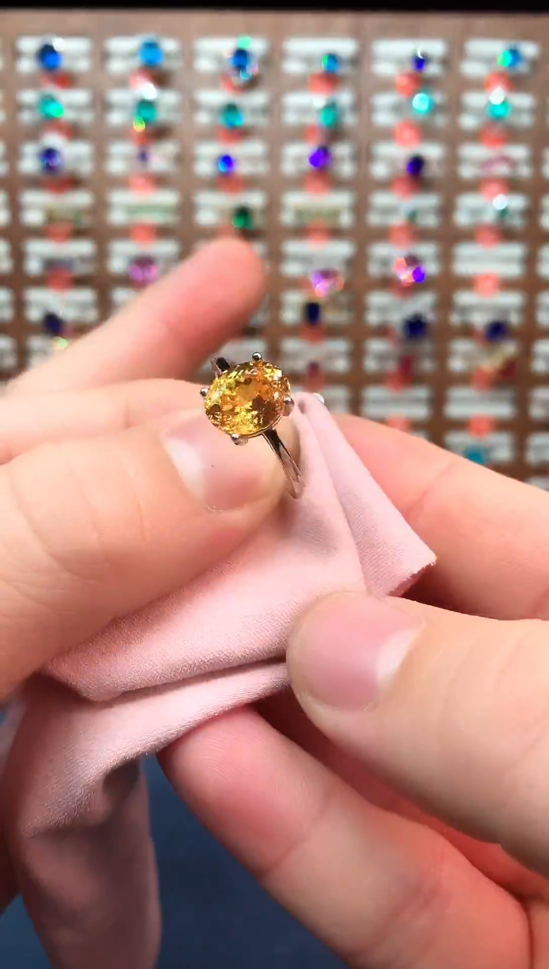 无925银黄色高订典藏轻奢戒指