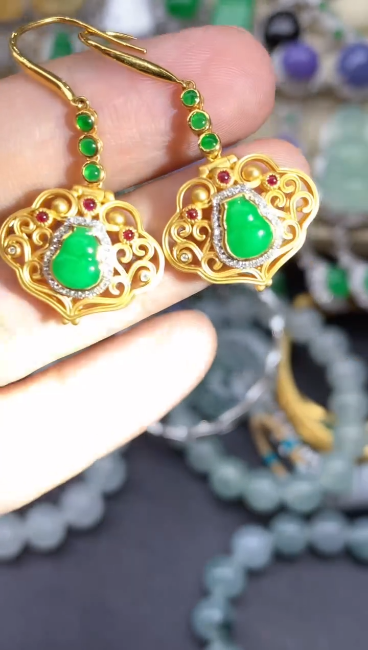 【闪购商品】翡翠颈饰18K金镶嵌560-中国好珍宝