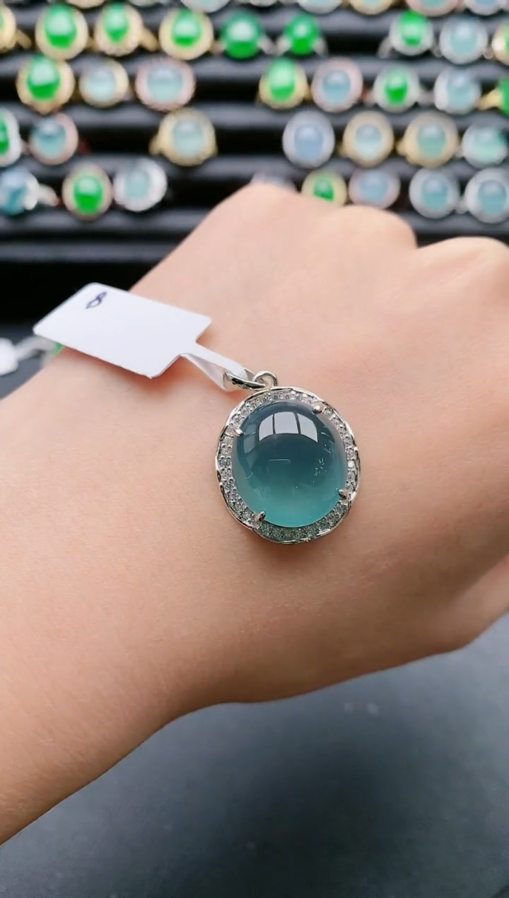 【闪购商品】翡翠戒指银S925镶嵌111111