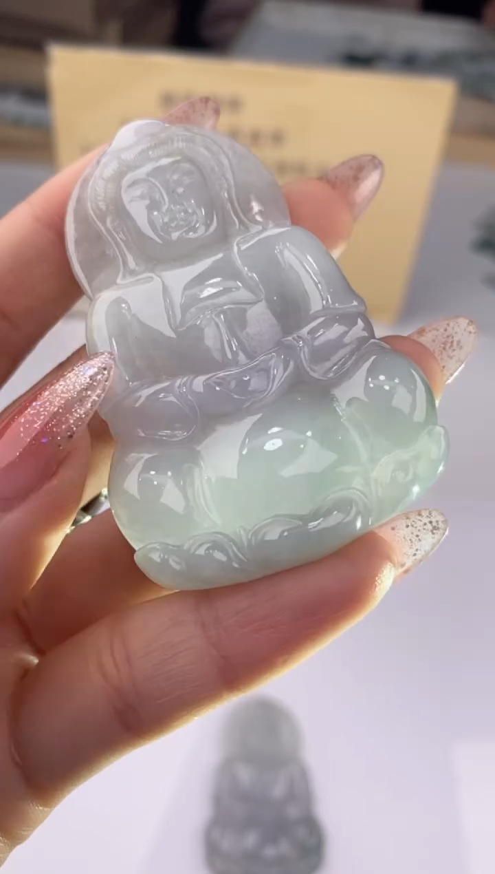 【闪购商品】翡翠吊坠(赠链)未镶嵌27883/静静聊翠