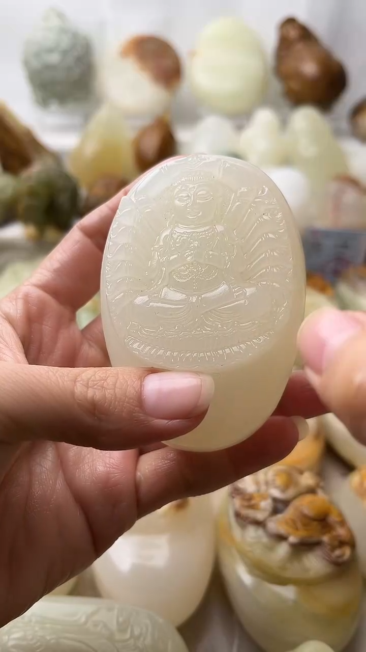 石材古青石棉纹正常不退换千手观音