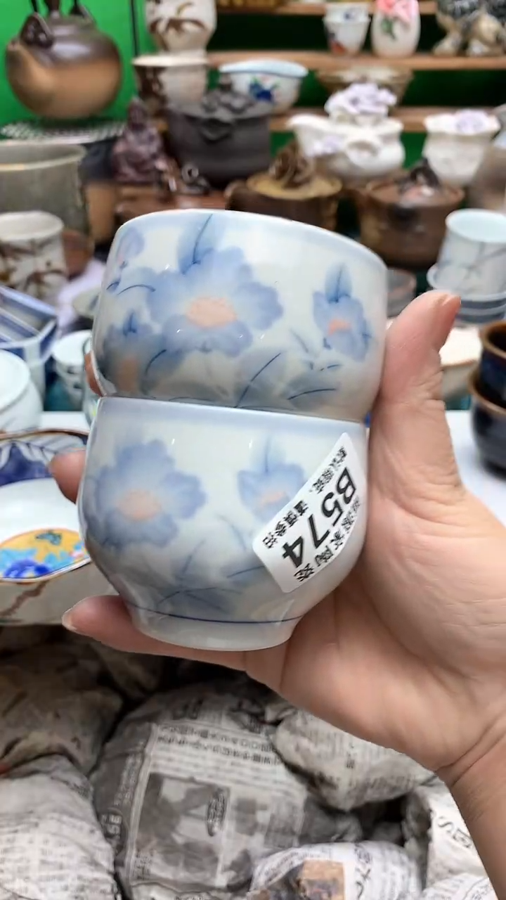 【闪购商品】盖碗海外回流瓷器