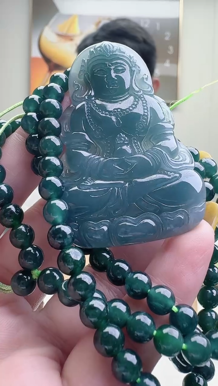颈饰未镶嵌翡翠天然A货翡翠 多样性随机发其一