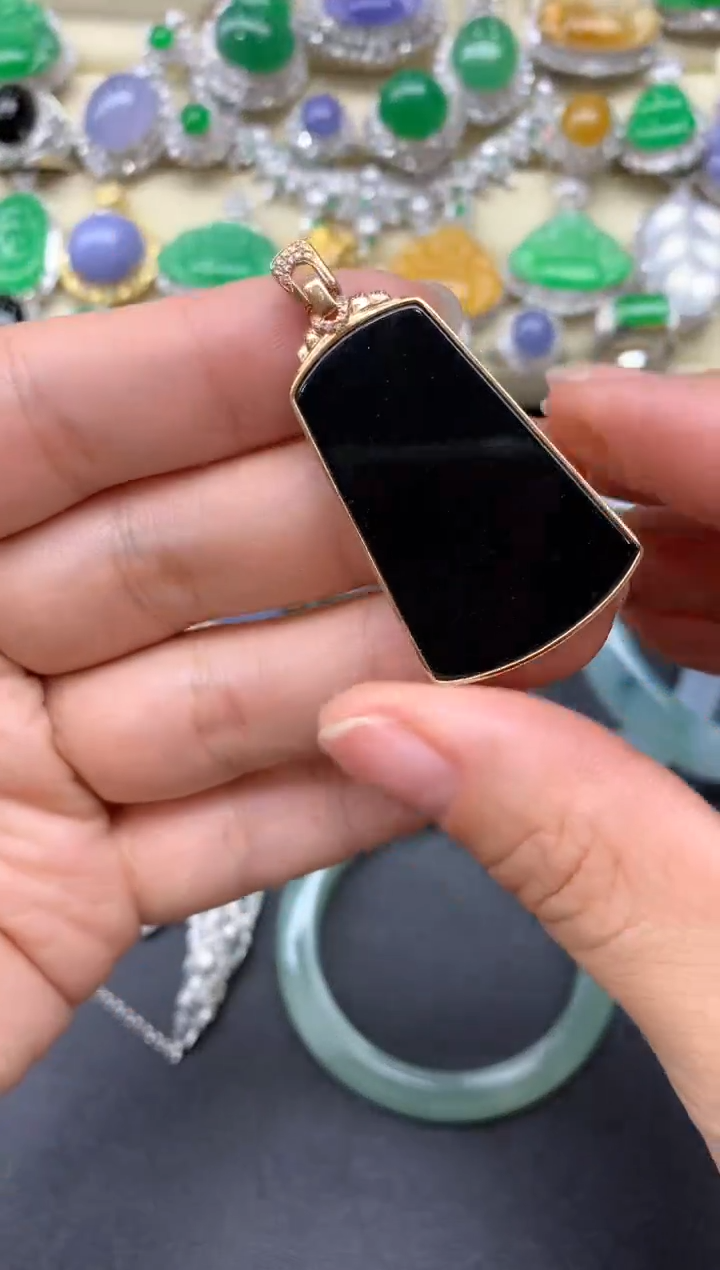 【闪购商品】翡翠颈饰18K金镶嵌230-中国好珍宝