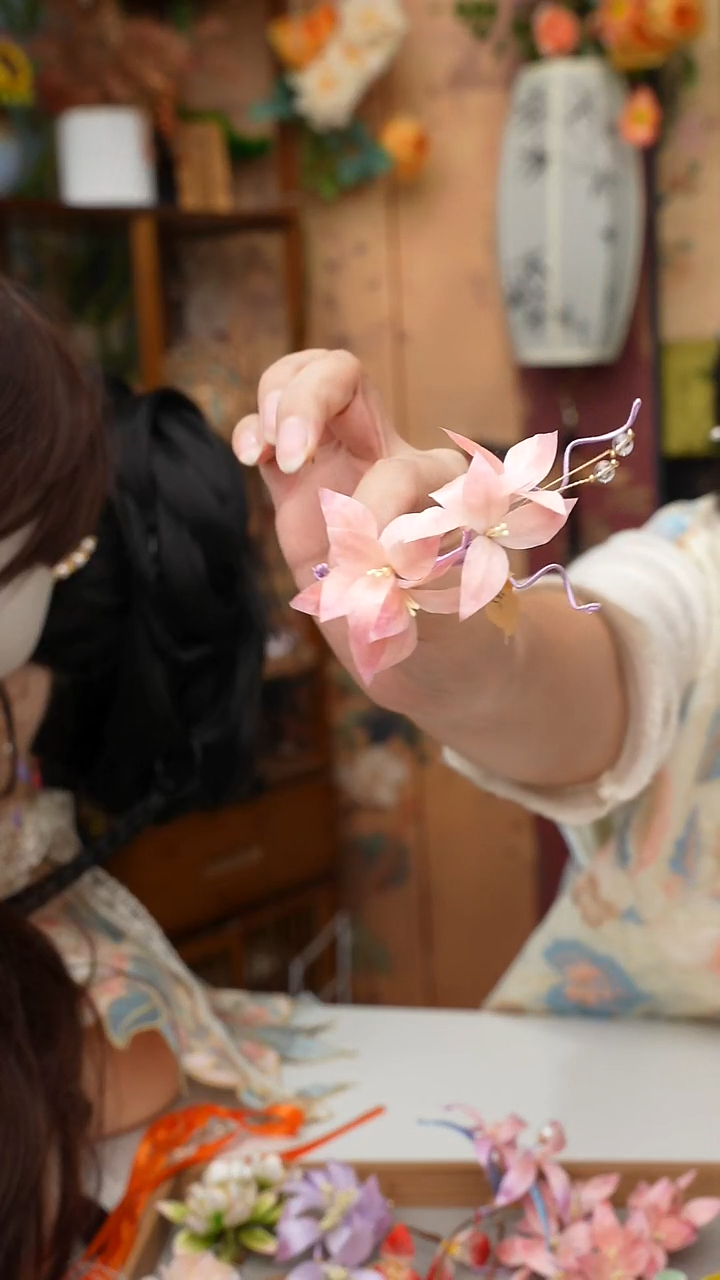 铜无锦簪阁绒花咕咕