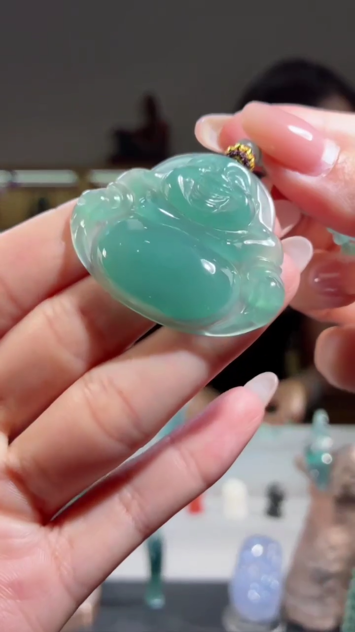 吊坠(赠链)未镶嵌翡翠佛公（多样性发其一）