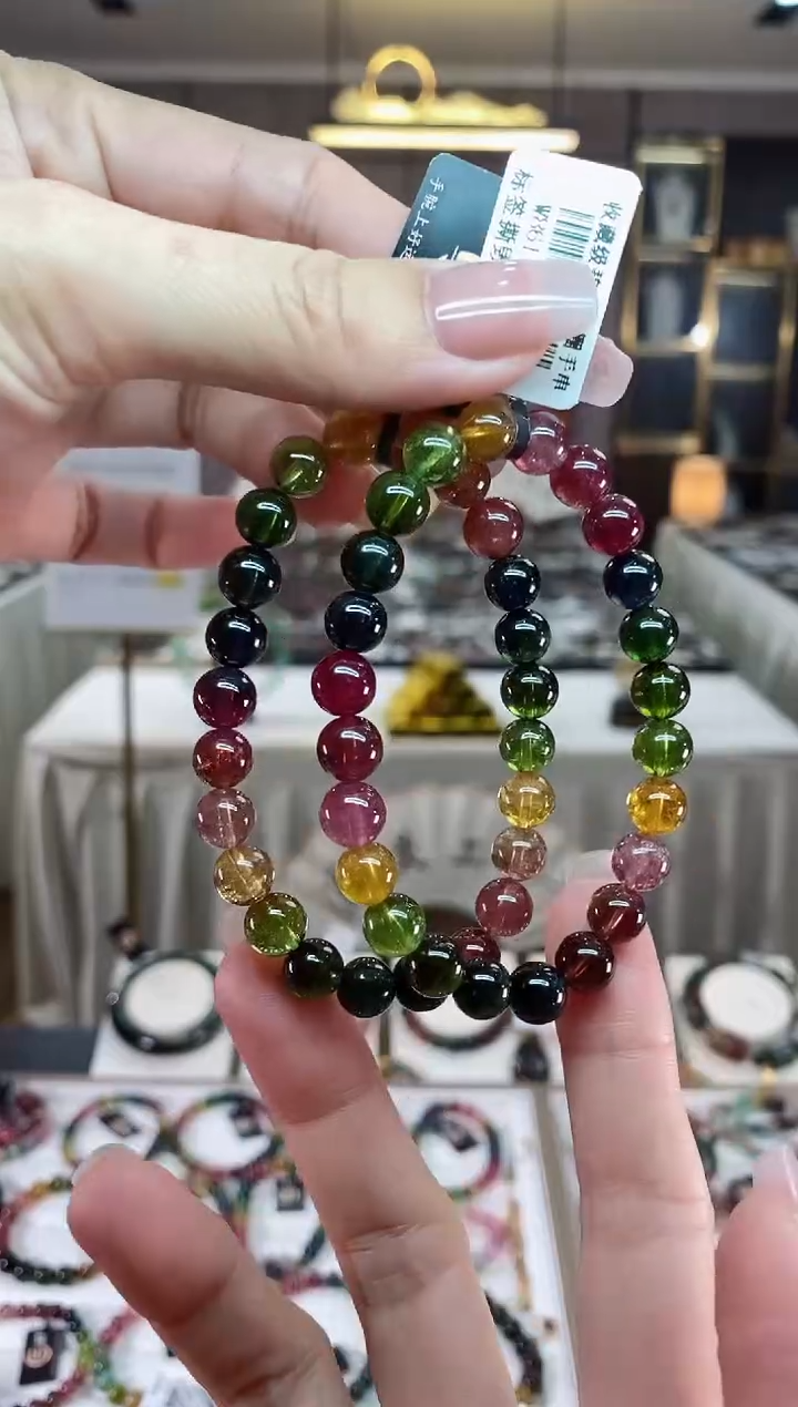 【闪购商品】碧玺单圈手串7mm+未镶嵌（多样性发一条）hon
