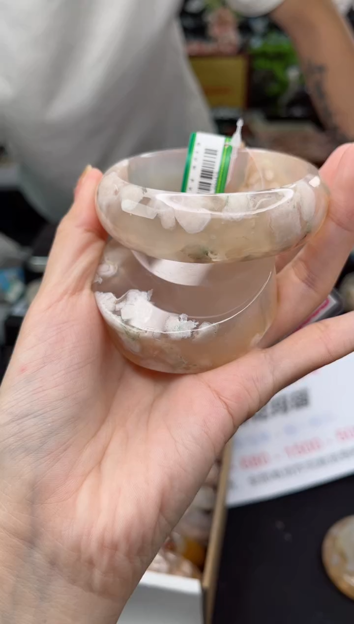 【闪购商品】石英质玉手镯未镶嵌60圈口（赠品镯心）3650428