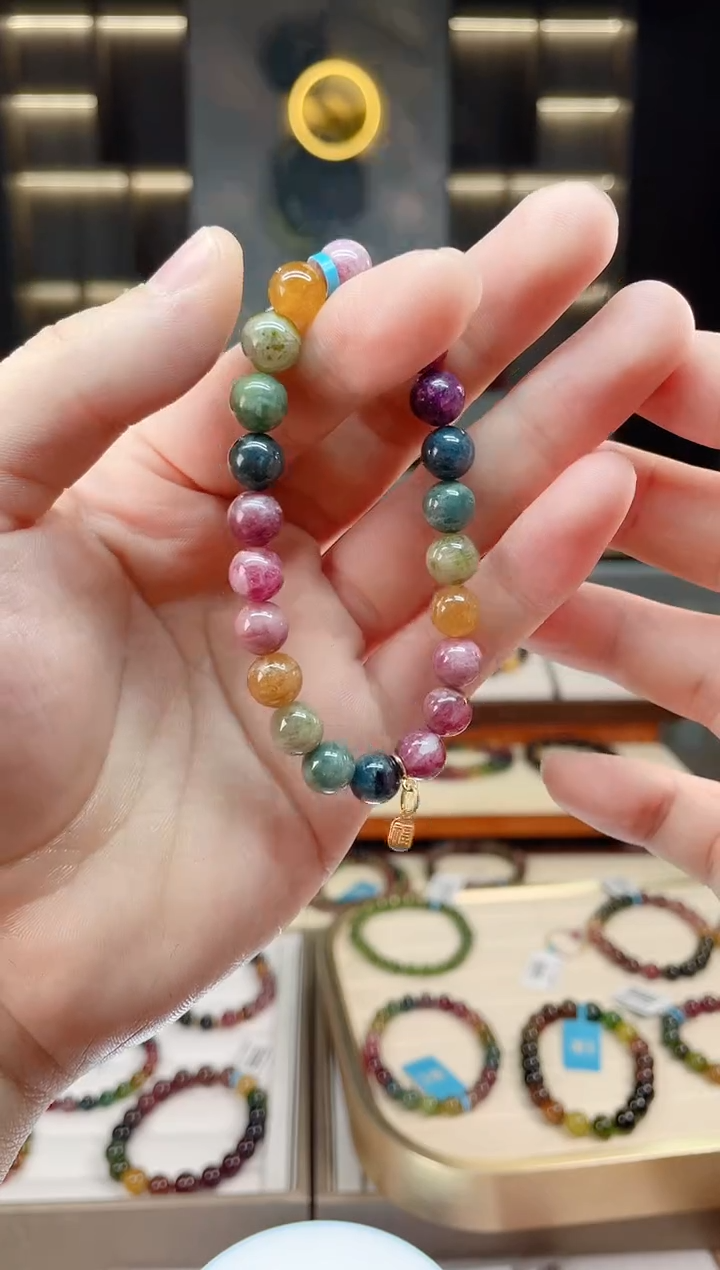 【闪购商品】碧玺单圈手串8mm+未镶嵌（多样性发一条）Y