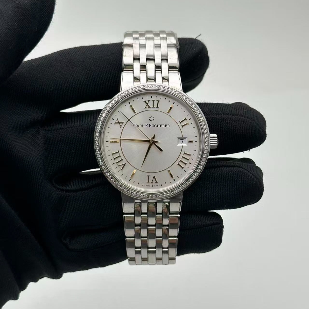 95新 宝齐莱 爱德玛尔 自动机械 精钢 39MM 后钻