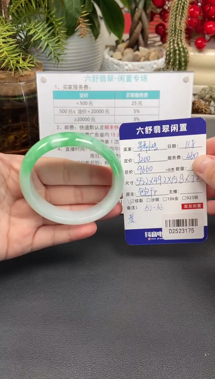 未镶嵌手镯翡翠家****疑D2523175