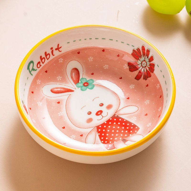 嘉悦松【新年宠粉】2支装！釉下彩羞羞兔9英寸汤盆