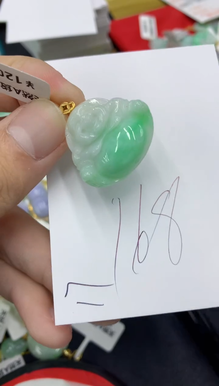 【闪购商品】翡翠颈饰18K金镶嵌号链接1111111111